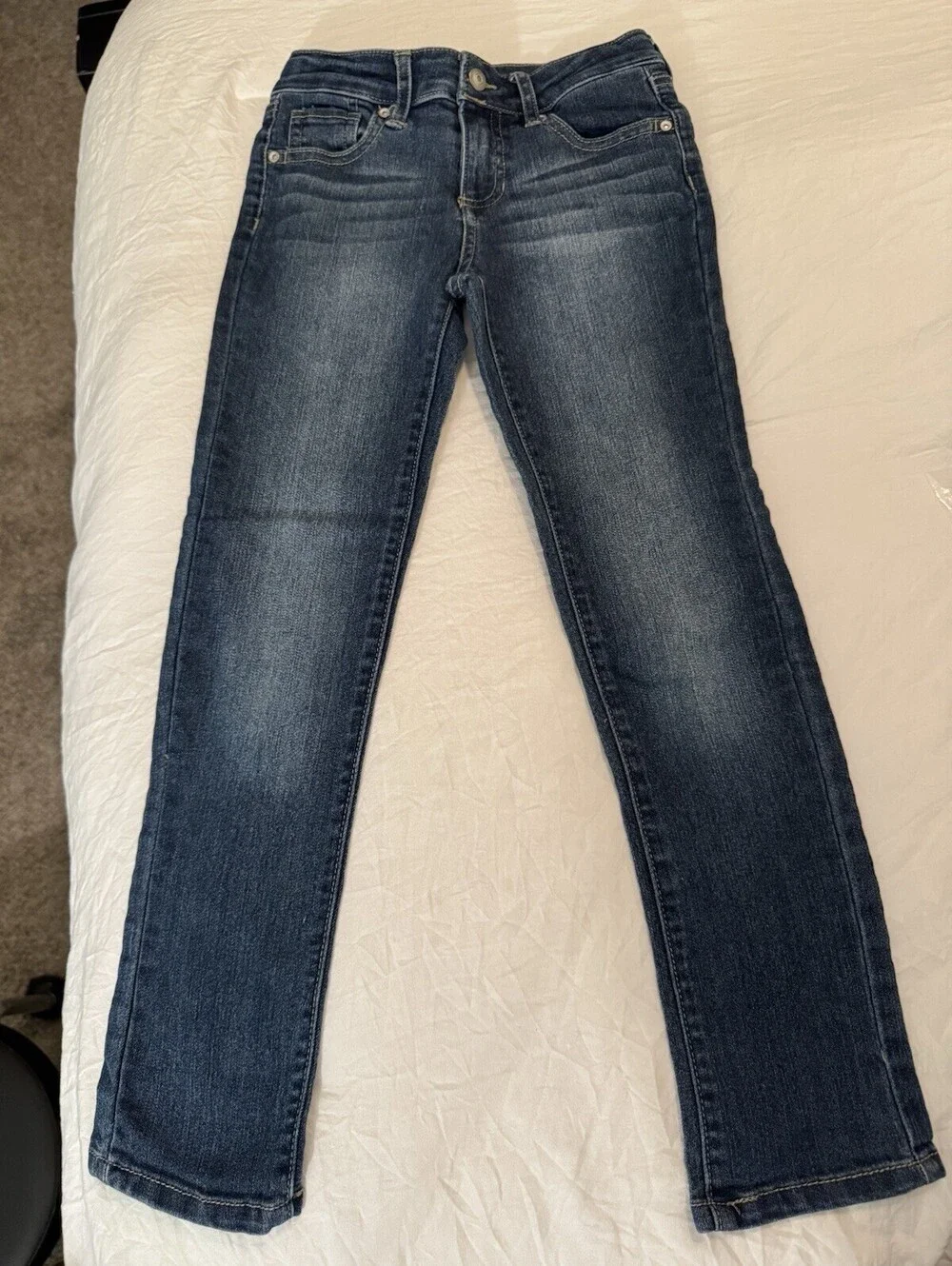 GAP Girls Pink Graphic Hoodie & Blue Jeans 2-Piece Casual Outfit Set